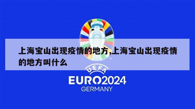 上海宝山出现疫情的地方,上海宝山出现疫情的地方叫什么